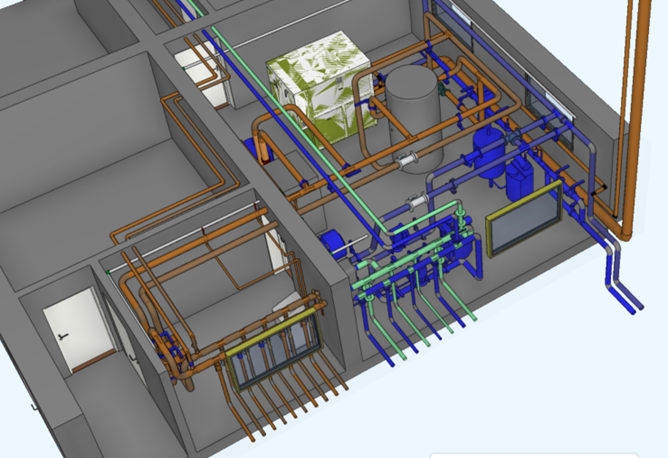 Når bygget får vannbåren varme, blir det teknologisk langt mer fremtidssikkert.